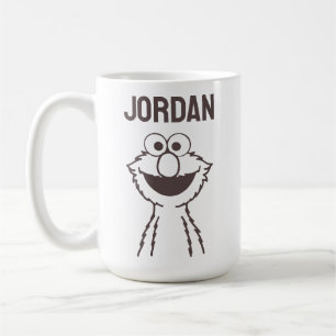 Mug Rue Sésame   Elmo Bright   Ajouter Votre Nom