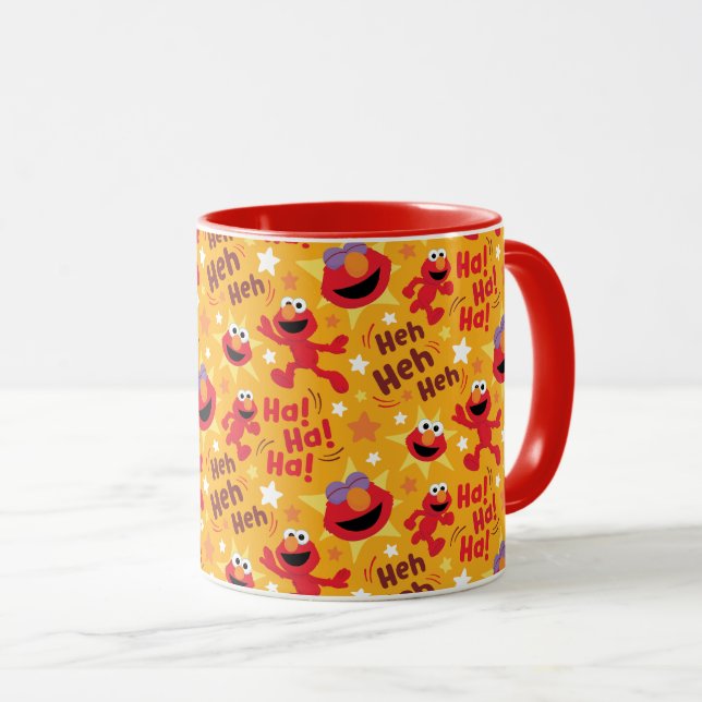 Mug Rue Sésame | Elmo Ha ! Ha ! Ha ! Motif (Devant droit)