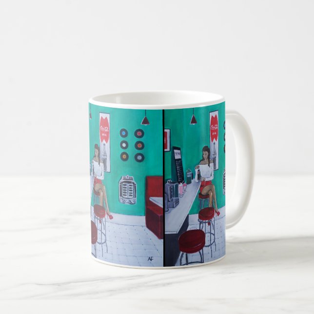 Mug Runaround Sue Painting by Alfred Fox (Devant droit)