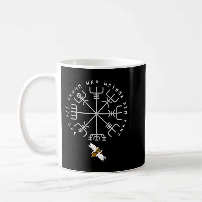 Mug Rune Et Corbeau Vegvisir Viking (Gauche)