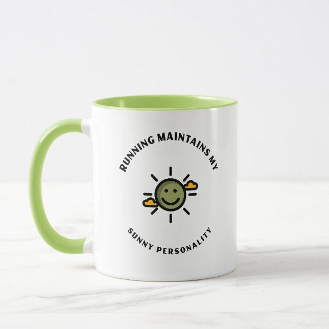Mug Running maintains my sunny personality (Gauche)