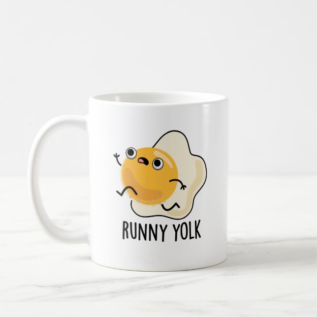 Mug Runny Yolk Funny Food Egg Pun (Gauche)