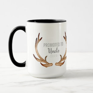 Mug Rustic Antler & Greenery promu oncle