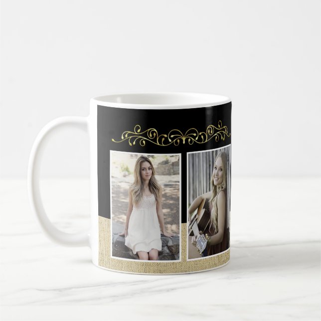 Mug Rustic Black Graduate 2 photo Graduate (Gauche)