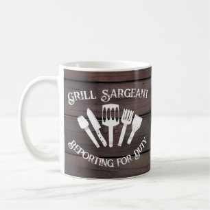 Mug Rustic Funny Cuisine Cadeau Hommes-Grill Sargeant