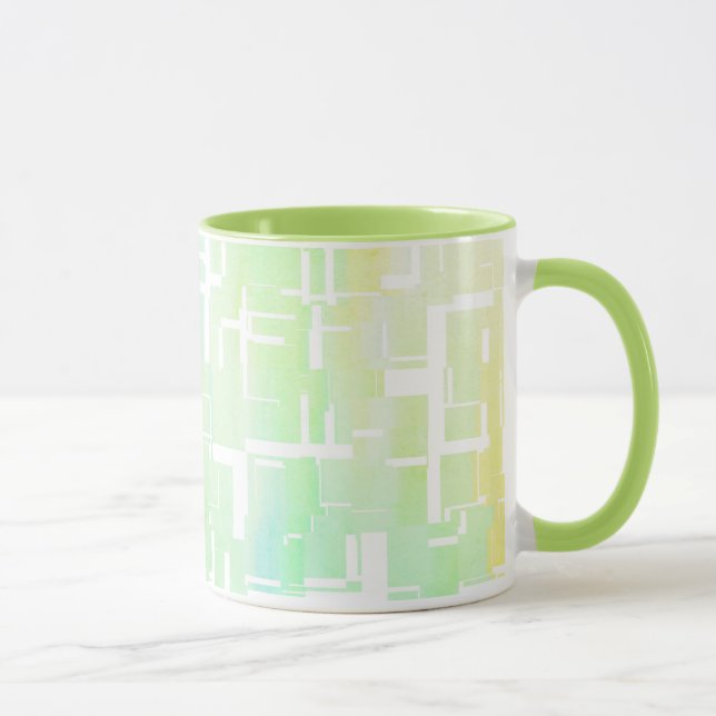 Mug Rustic Pastel Abstrait Motif multicolore (Droite)