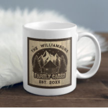 Rustic Wood Famille Cabine Accueil Nom Brown Keeps