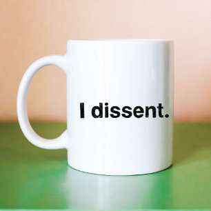 Mug Ruth Bader Ginsburg Je suis en désaccord RBG