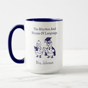 Mug Rythme & Rime De Poésie Amoureux De La Langue Desi
