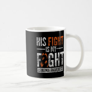 Mug Sa lutte est ma lutte Ruban orange sensibilisation