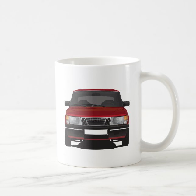 Mug Saab 900 turbo (rouge) (Droite)