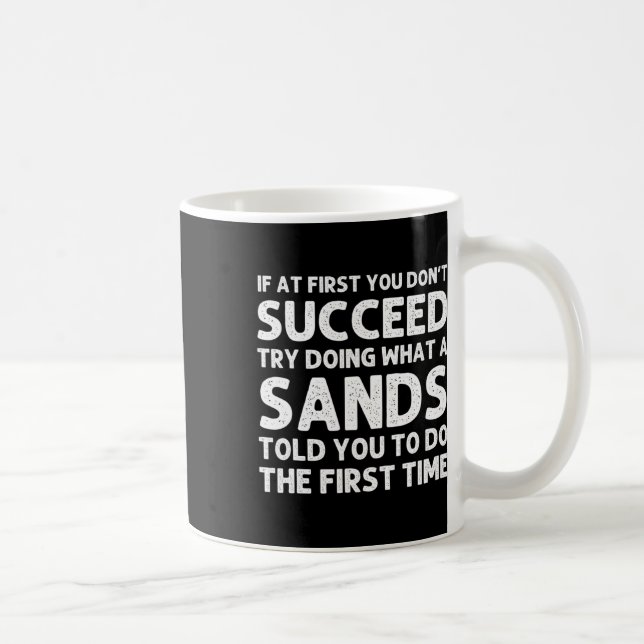 Mug Sables Drôle Nom Famille Arbre Anniversaire Réunio (Droite)