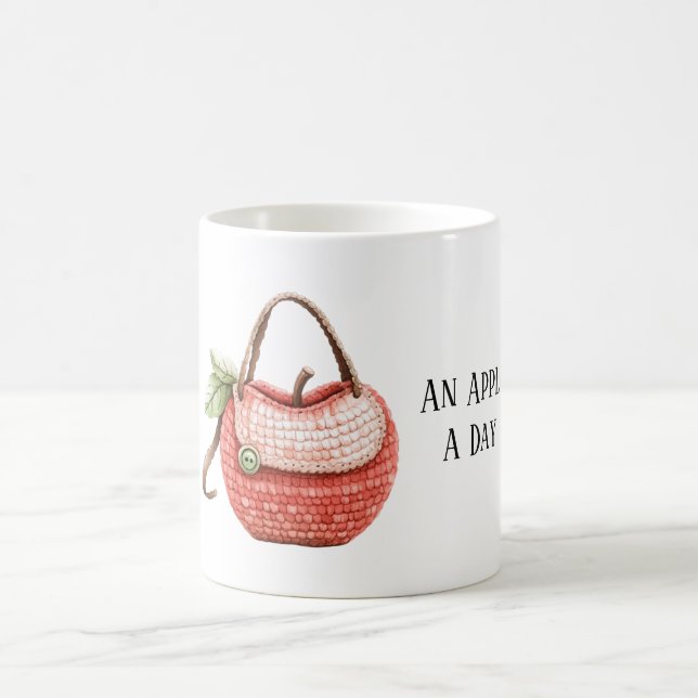 Mug Sac À Main Pomme Par Jour (Centre)