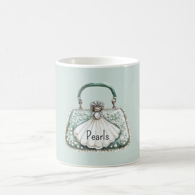 Mug Sac à perles vertes et blanches (Centre)