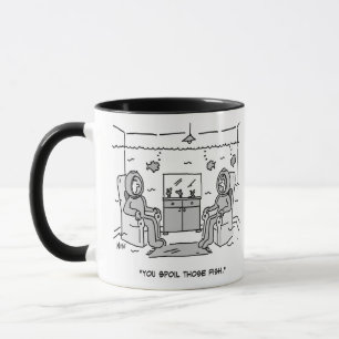 Mug Sac à poisson tropical - Drôle dessin sur un
