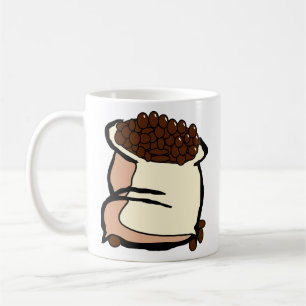 Mug Sac de grains de café Grains