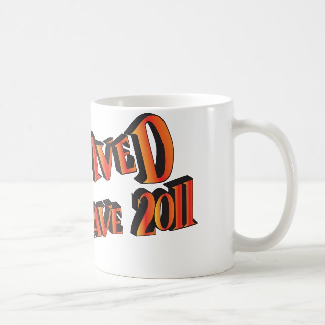 Mug Sac de survivant de la vague de chaleur 2011 (Droite)