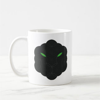 Mug Sacré Jaguar - Visage de la Vie, Noir.