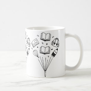 Mug sacs à dos et gommes, tous flottants
