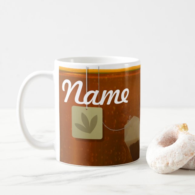 Mug Sacs à thé Boug de café personnalisé, Coupe (Avec donut)
