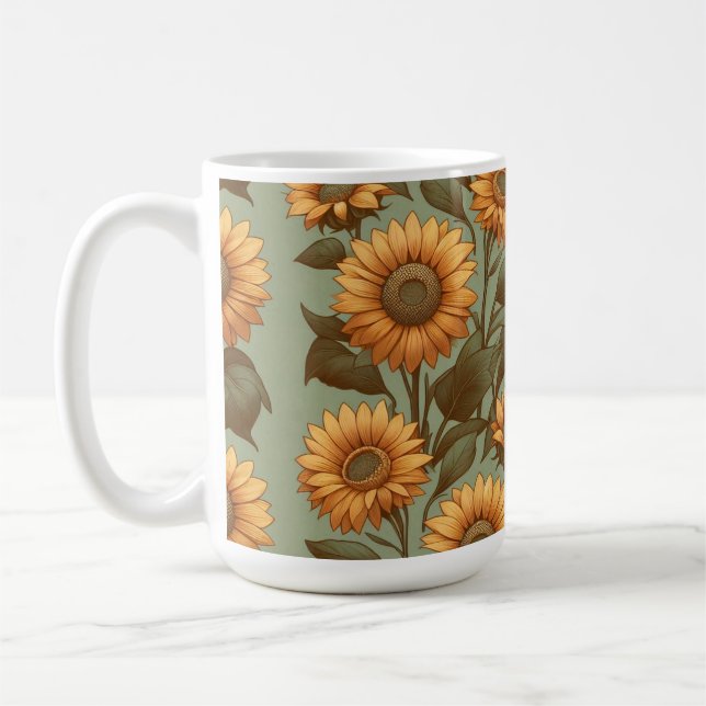 Mug Sage et tournesols II (Gauche)