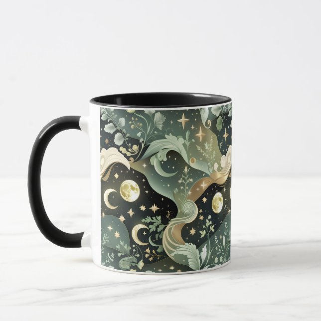 Mug – Sage Green Celestial Moon (Gauche)