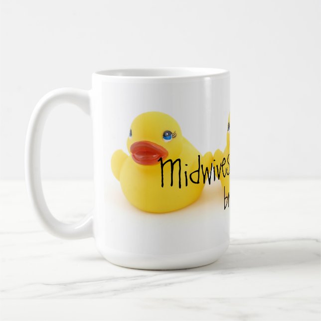Mug Sages-femmes et canards en caoutchouc jaunes (Gauche)