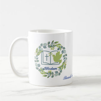 Mug Sagesse personnalisée Coupe de Merci vert
