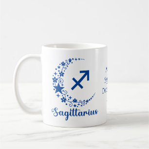 Mug Sagittaire Zodiaque Astrologie Anniversaire Bleu B
