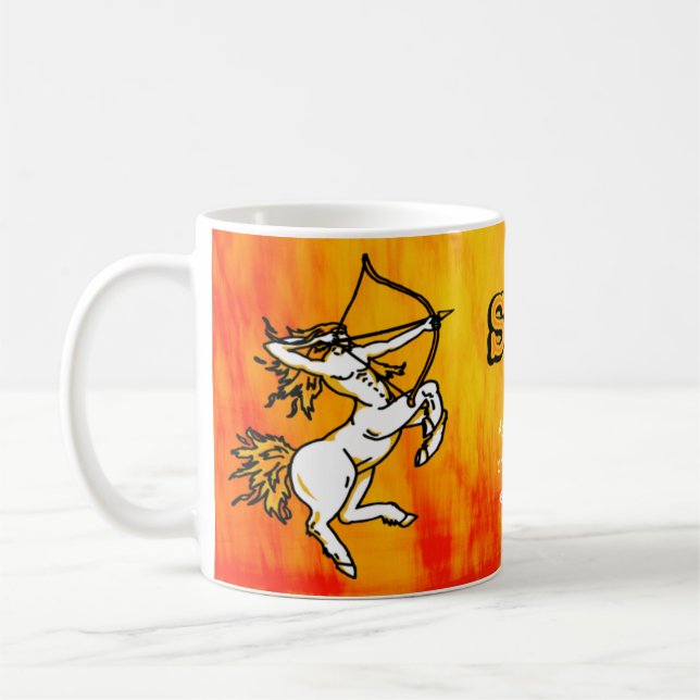 Mug Sagittarius Le feu Archer signe une boue astrologi (Gauche)