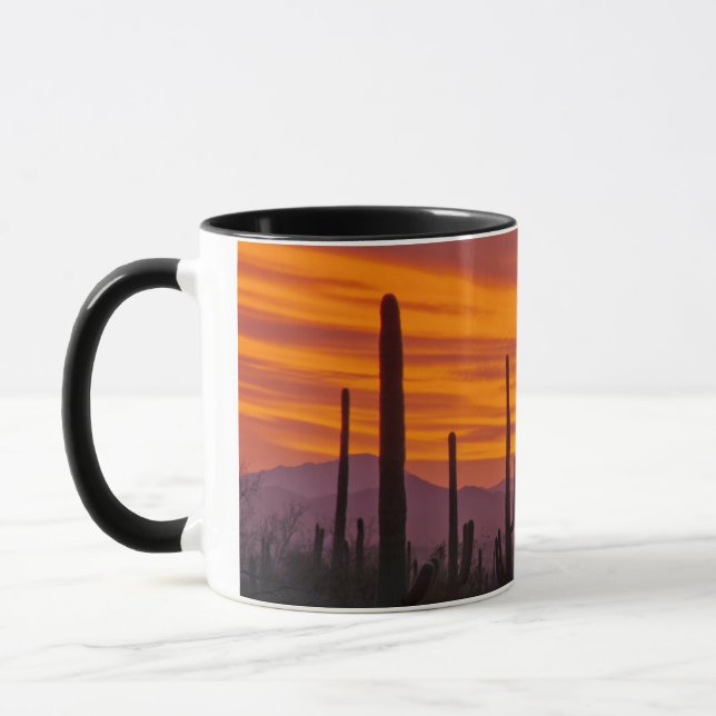 Mug Saguaro, coucher du soleil, Parc national du Sagua (Gauche)