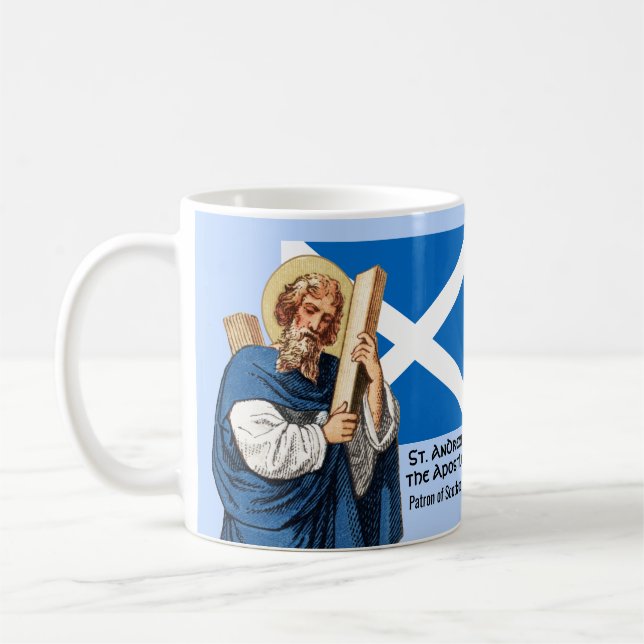 Mug Saint André l'Apôtre et le drapeau de l'Ecosse (Gauche)