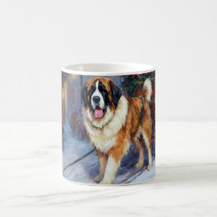 Mug Saint Bernard Christmas Festive