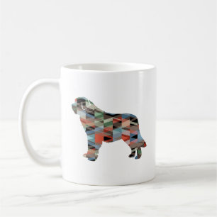 Mug Saint Bernard Geo Silhouette Plaid