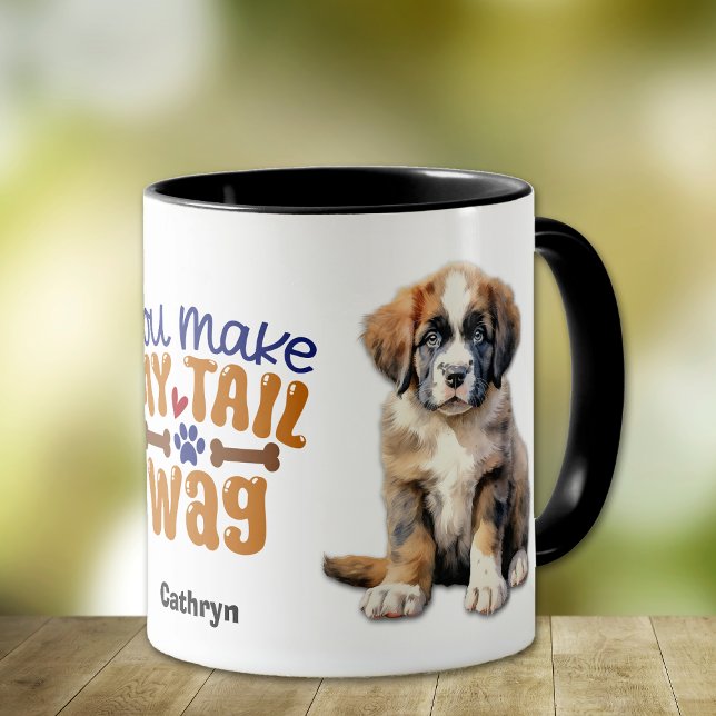 Mug Saint Bernard Puppy Tu Fais Mon Wail (Créateur téléchargé)