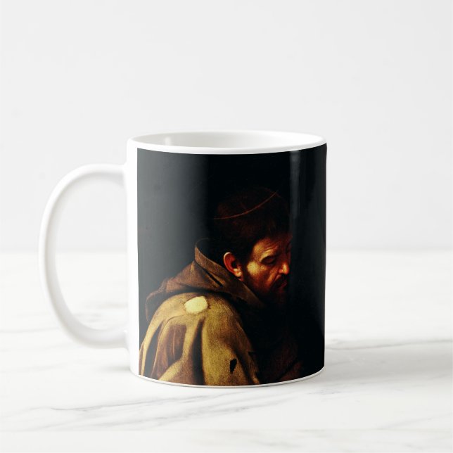 Mug Saint François d'Assise par Caravaggio (Gauche)