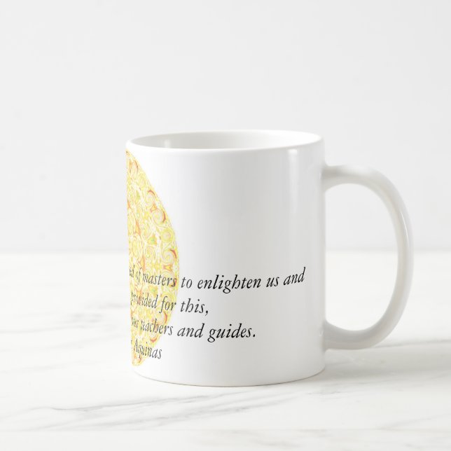 Mug Saint inspiré Thomas d'Aquin de citation d'ANGE (Droite)