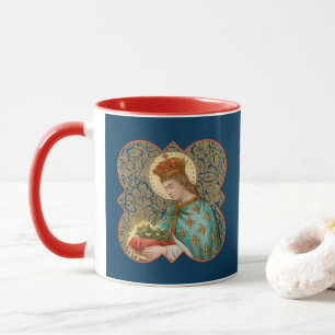 Mug Saint-Louis le roi dans un Quatrefoil barbelé (BK