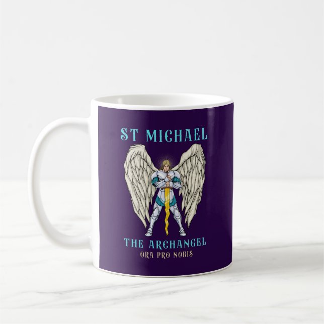 Mug Saint Michel de l'Archange catholique romain (Gauche)
