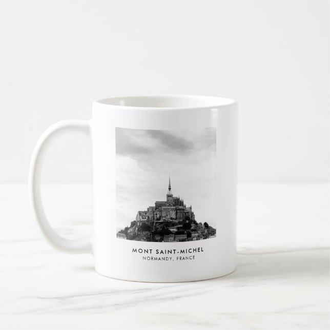 Mug Saint Mont Michel de photo de voyage de la France (Gauche)