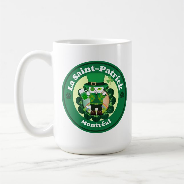 Mug Saint Patrick à Montréal (Gauche)
