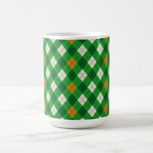 Mug Saint Patrick's Day couleur Irlandaise argyles