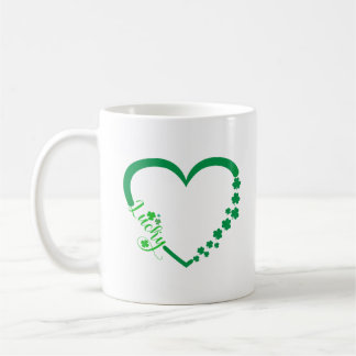 Mug Saint Patrick's Day Heart - Lucky Irish Clovers