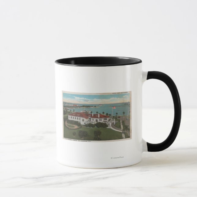 Mug Saint-Pétersbourg, FL - Aerial of Yacht Club & (Droite)