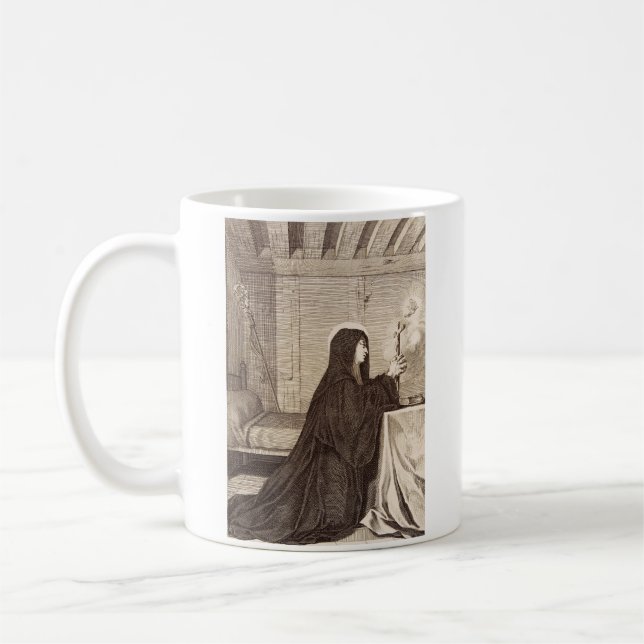Mug Saint Scholastica Patroness of school (Gauche)