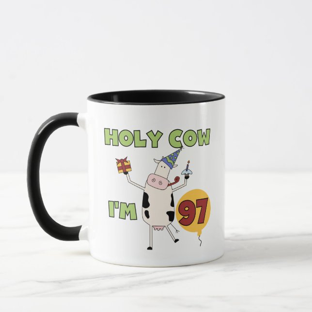 Mug Saint Vache J'ai 97 Tshirts et cadeaux d'anniversa (Gauche)