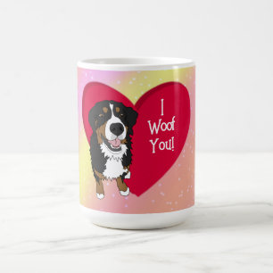 Mug Saint Valentin bernois de chien de montagne