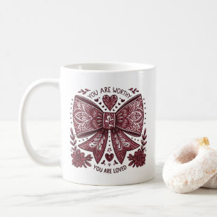 Mug Saint Valentin Chrétien Vous êtes digne Coquette