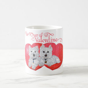 Mug Saint-Valentin des West Highland White Terriers