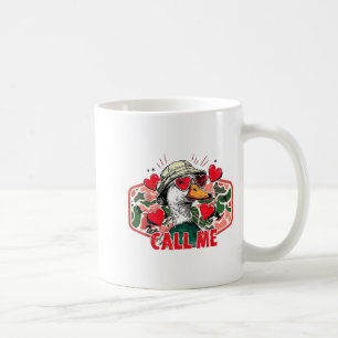 Mug Saint Valentin drôle Appelez-Moi Chasse au Canard 